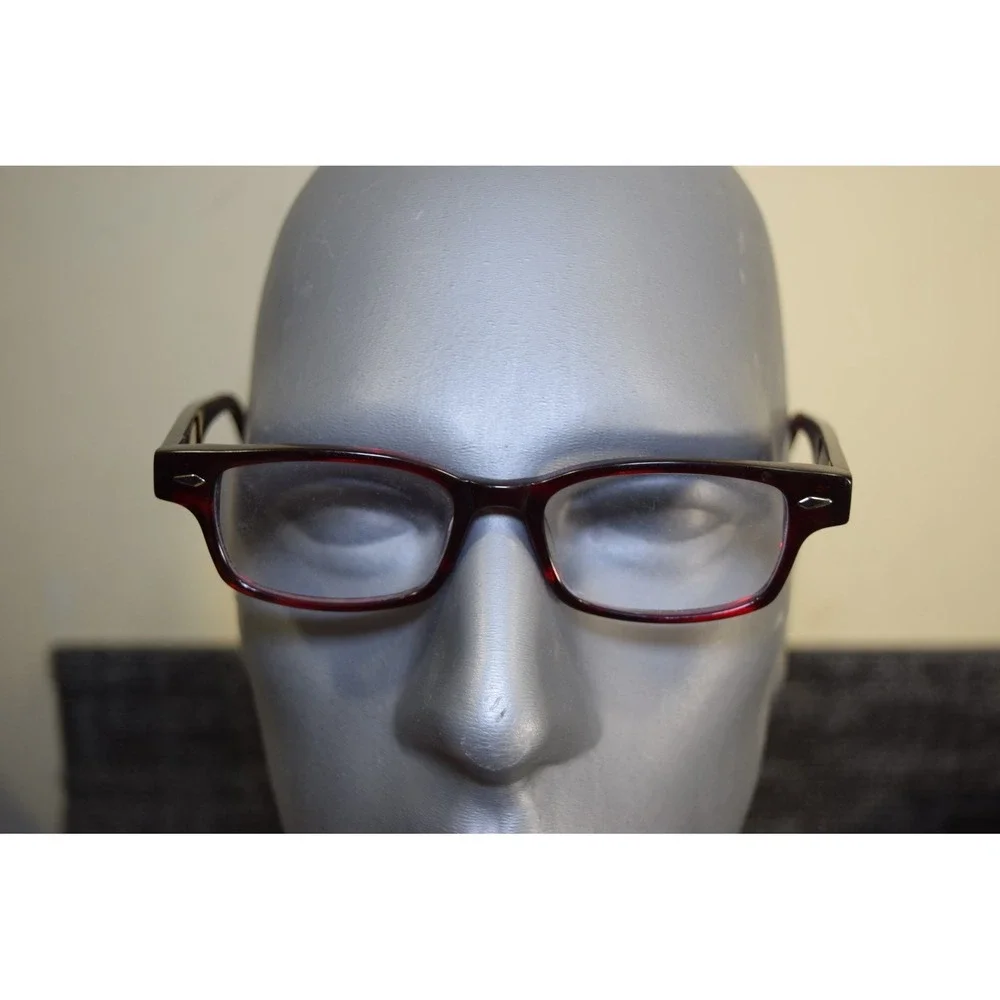 VIVID EYEWEAR 7002 127 49-17-145 RED EYEGLASSES Red WORN LOOK
